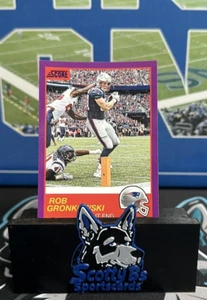 2019 Score Purple #148 - Rob Gronkowski New England Patriots - Bild 1 von 3