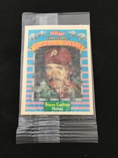 STEVE CARLTON PHILADELPHIA PHILLIES UNOPENED CELLO KELLOGGS 1991 BASEBALL CARD