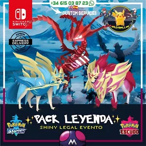 ✨ ZACIAN + ZAMACENTA + ETERNATUS SHINY EVENTO✨ | pokemon 🗡️ espada | escudo🛡️ - Foto 1 di 4