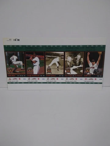 Ticket Stub Sheet, San Francisco SF Giants 2008 VIDA BLUE Robb Nen 3 more Cover
