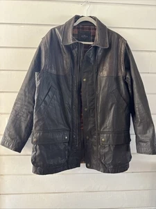 Rodd & Dunn Wachs Lederjacke Weste abnehmbare Ärmel Herren L - Bild 1 von 18