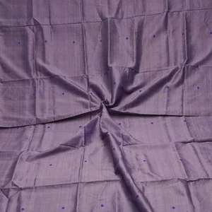 Vintage Purple 100% Pure Silk Handwoven Sari Remnant 4YD Craft Fabric Silk Scrap - Picture 1 of 4