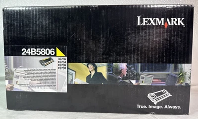 Cartucho de tóner amarillo de alto rendimiento original Lexmark 24B5806 para CS736 / XS734 NUEVO Foto 1 de 4