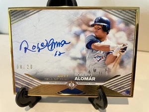 Roberto Alomar Auto #08/20 2021 Topps Transcendent Image Variation Hall of Fame - Picture 1 of 2