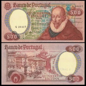 🇵🇹 Portugal 500 Escudos 1979 P 177 SCARCE ONE LETTER PREFIX Crisp UNC - Picture 1 of 4