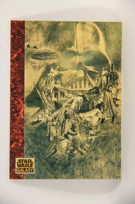 Star Wars Galaxy 1993 Topps Card #66 Early ESB Poster Sketch Artwork ENG L019549 - Image 1 of 2