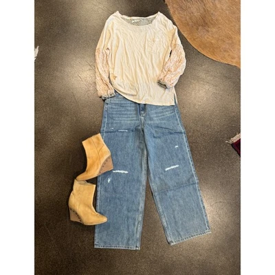 Botines con tacón de cuña tachonados cuero gamuza tostado punta cremallera de Matisse Foto 1 de 4