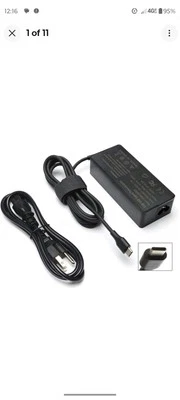Cargador universal de carga para computadora portátil USB C 65W tipo C para HP, Dell, Lenovo, Acer Foto 1 de 3