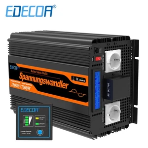 EDECOA Reiner Sinus 24V 220V 230V 3500W Spannungswandler Wandler Fernbedienung - Bild 1 von 10