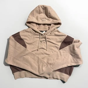 NWT Nike Air Women's Salmon Oversized Crop Fleece Hoodie Size Medium DV8048-292 - Picture 1 of 4