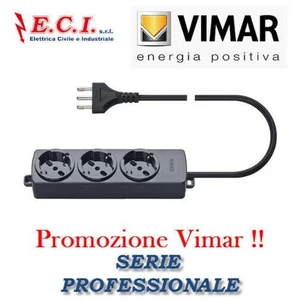 Vimar 01290.CC Mehrfachsteckdose Ciabatta Universal 3 Setzt + Kabel Profi - Picture 1 of 1