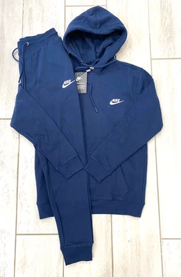 NWT Nike Men's Full Tracksuits Set Hoodie with Pant Color Navy Size M-XXL - Image 1 of 4