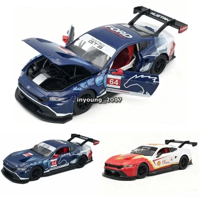 1:24 Ford Mustang GT3 2024 Model Car Diecast Toy Cars Toys for Boys Kids Gifts - Image 1 of 4