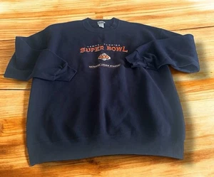 Sudadera De Colección Lee Sport Super Bowl XXXV Para Hombre’s XL Cuello Redondo Azul Marino Bordada Y2K - Imagen 1 de 5