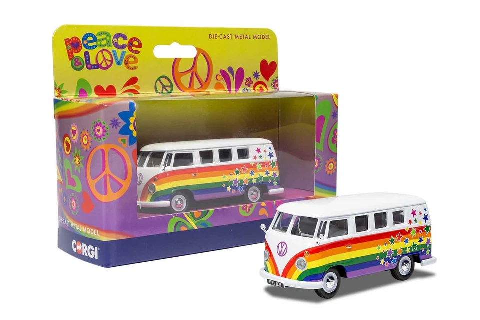 Peace Love And Wishes VOLKSWAGEN Campervan Corgi 1 43 Model Van