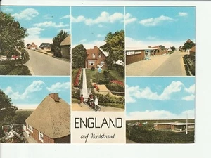 ENGLAND / Nordstrand...., 5 Ans. u.a. Campingplatz, Str. m. Geschäft....col AK - Picture 1 of 2