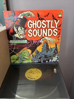 Ghostly Sounds Spooky Sound Effects LP Peter Pan Stereo Halloween RARE! 33RPM Foto 1 de 4