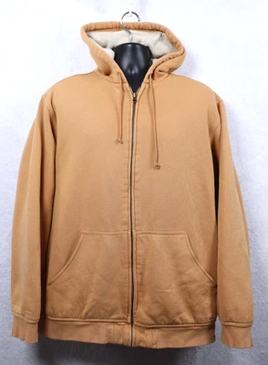 L.L. Bean x Katahdin Iron Works Men's Full Zip Hoodie Tan Large Tall Beach Surf - Image 1 of 4
