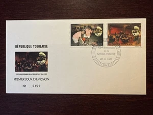 TOGO FDC COVER 1989 YEAR RED CROSS HEALTH MEDICINE STAMPS - Picture 1 of 1