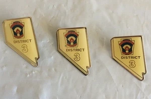 Little League Pins Lot Of (3) Nevada District 3 Pins - Picture 1 of 1