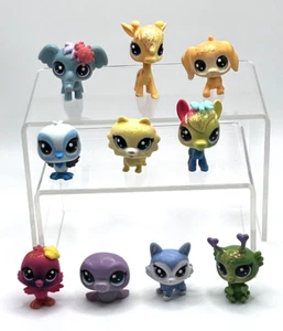 Littlest Pet Shop Authentic LPS Lot of 10 Mini Pet Elephant Giraffe Cat Dog Bird - Picture 1 of 5