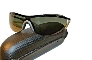 REEBOK DMX SUNGLASSES - made in Austria - DARK GREEN GLASS,GREY FRAME - Picture 1 of 8