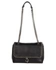 NWT Rebecca Minkoff Edie Woven Chain Small Leather Crossbody Bag BLACK AUTHENTC