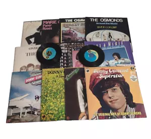Donny Osmond, Marie, The Osmonds, Record Lot, 12 Vinyl LPs 33, 2 45s, Puppy Love - Foto 1 di 20