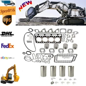 Brand-new Engine Overhaul Kit For Bobcat 743 Fit For Kubota V1702 With Liners - Picture 1 of 3