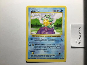 Squirtle Shadowless Base Set 63/102 Common Pokemon Karte Englisch 1999 - Bild 1 von 2