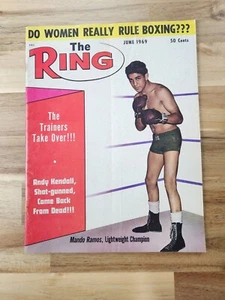 THE RING BOXING MAGAZINE JUNE 1969 MANDO RAMOS - Picture 1 of 6