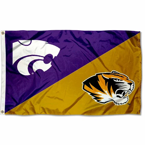 Kansas State vs. Missouri House Divided 3x5 Flag and Banner Cover