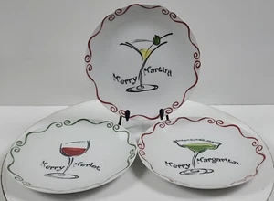 Whimsy Collection Jill Seale ~ Merry Martini, Merry Margarita, Merlot ~ 3er-Set - Bild 1 von 5