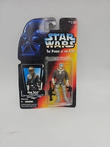 Star Wars POTF Han Solo In Hoth Gear Action Figure Red Card 1995 Kenner NEW - Picture 1 of 2