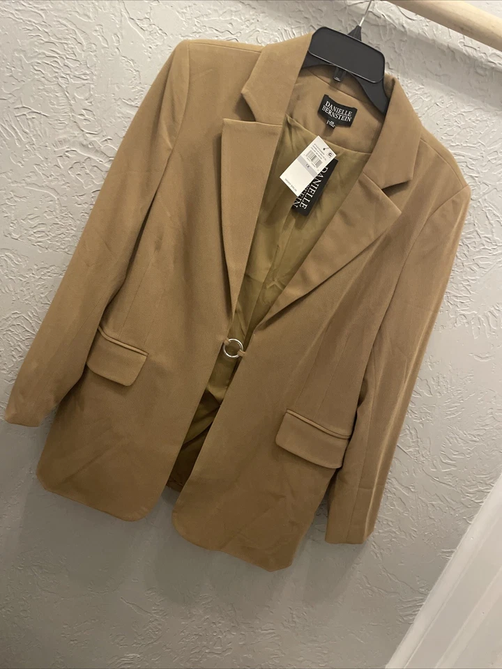 Danielle Bernstein 2X Women's Plus Size O Ring Blazer Jacket $ 99