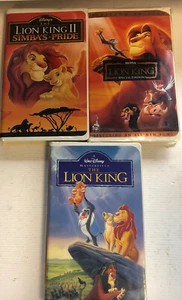 Lion King,platinum Edition,Masterpiece &Lion King 2 Simbas Pride Bundle (VHS) - Picture 1 of 7