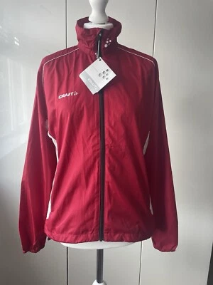 Chaqueta cortavientos Craft para mujer roja T&F talla 40 / UK 12 Foto 1 de 4