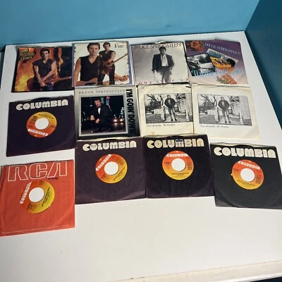 Bruce Springsteen 45rpm Lot ( 12 Records) Columbia VG - Image 1 of 4