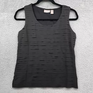 Chicos Damen Tank Schwarz Lagenlook Ärmellos U-Ausschnitt Pullover Größe S - Bild 1 von 9