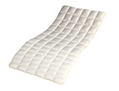 Premium Merino-Zirben-Unterbett Matratzenauflage 90x200 cm 1600 g - Bild 1 von 4