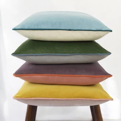 NEW Anthropologie (Set 4) Boho Velvet Throw Pillow Covers Cases Shams | 20 x 20 - Image 1 of 4