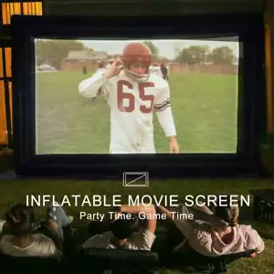 19Ft Inflatable Outdoor Movie Screen 3D Front And Rear with Blower - Picture 1 of 12