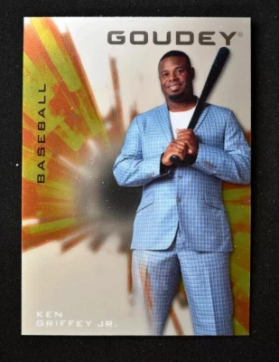 Ken Griffey Jr 2021 UD Goodwin Champions Goudey "Platinum" Parallel - Image 1 of 2