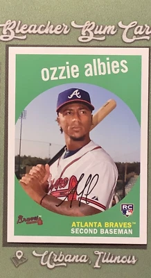 2018 Topps Archives 1959 Redux #18 Ozzie Albies RC Rookie Braves - Image 1 of 3