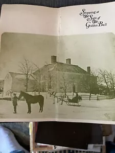 Vintage Golden Ball Tavern booklet Weston MA - Picture 1 of 2