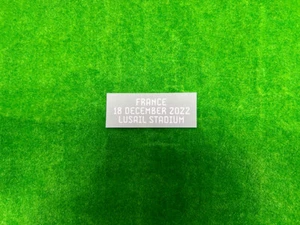 OFFICIAL NOBLE TRANSFER ARGENTINA VS FRANCE GK WHITE WC 2022 FINAL MATCH DETAILS - Picture 1 of 6