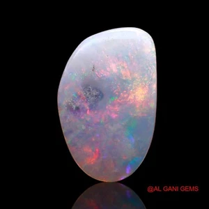 Natural Fire Opal Gemstone 3.45 Cts Loose Wirewrap Cabochon Australia 18x11x2 mm - Picture 1 of 11