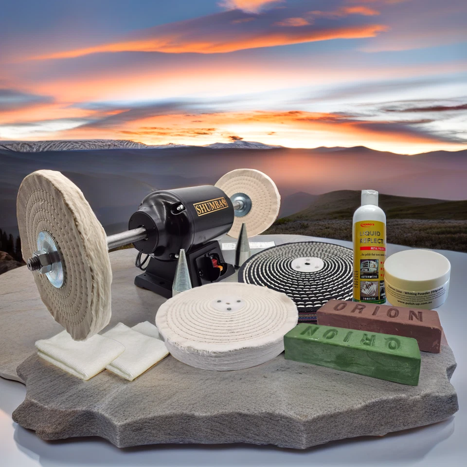 750Watt 200mm Bench Polisher Alloy Polishing Kit - image 1 of 1