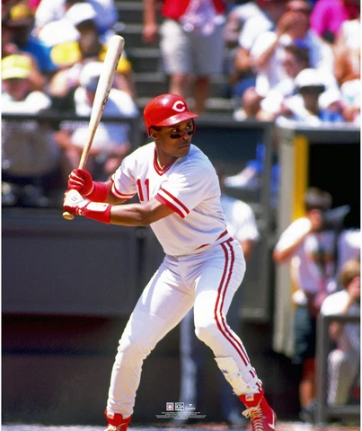 Barry Larkin Cincinnati Reds Unsigned Prepares to Bat Photograph Cover