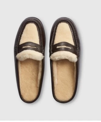 G.H. BASS WYNN COZY SLIDE WEEJUN BROWN WOMEN 7 NEW - Image 1 of 4